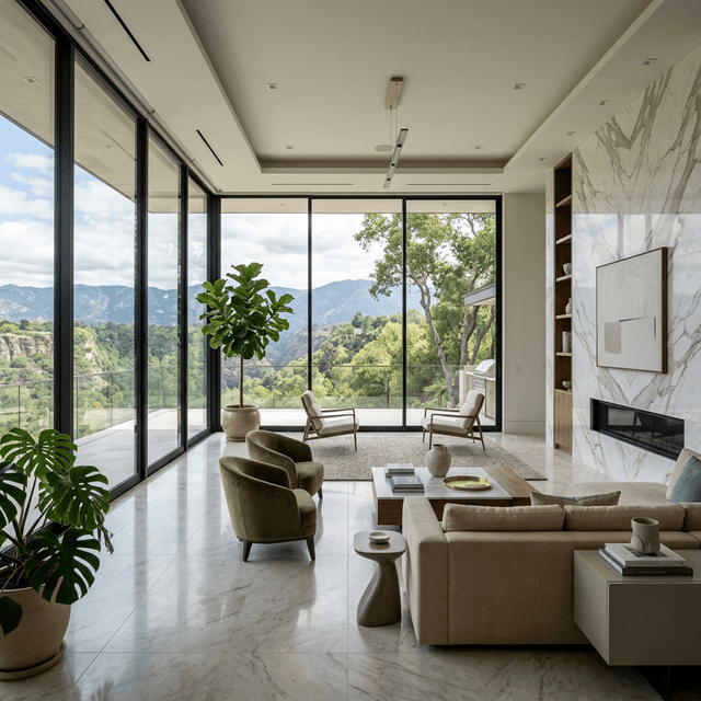 Empty Luxury Living Room